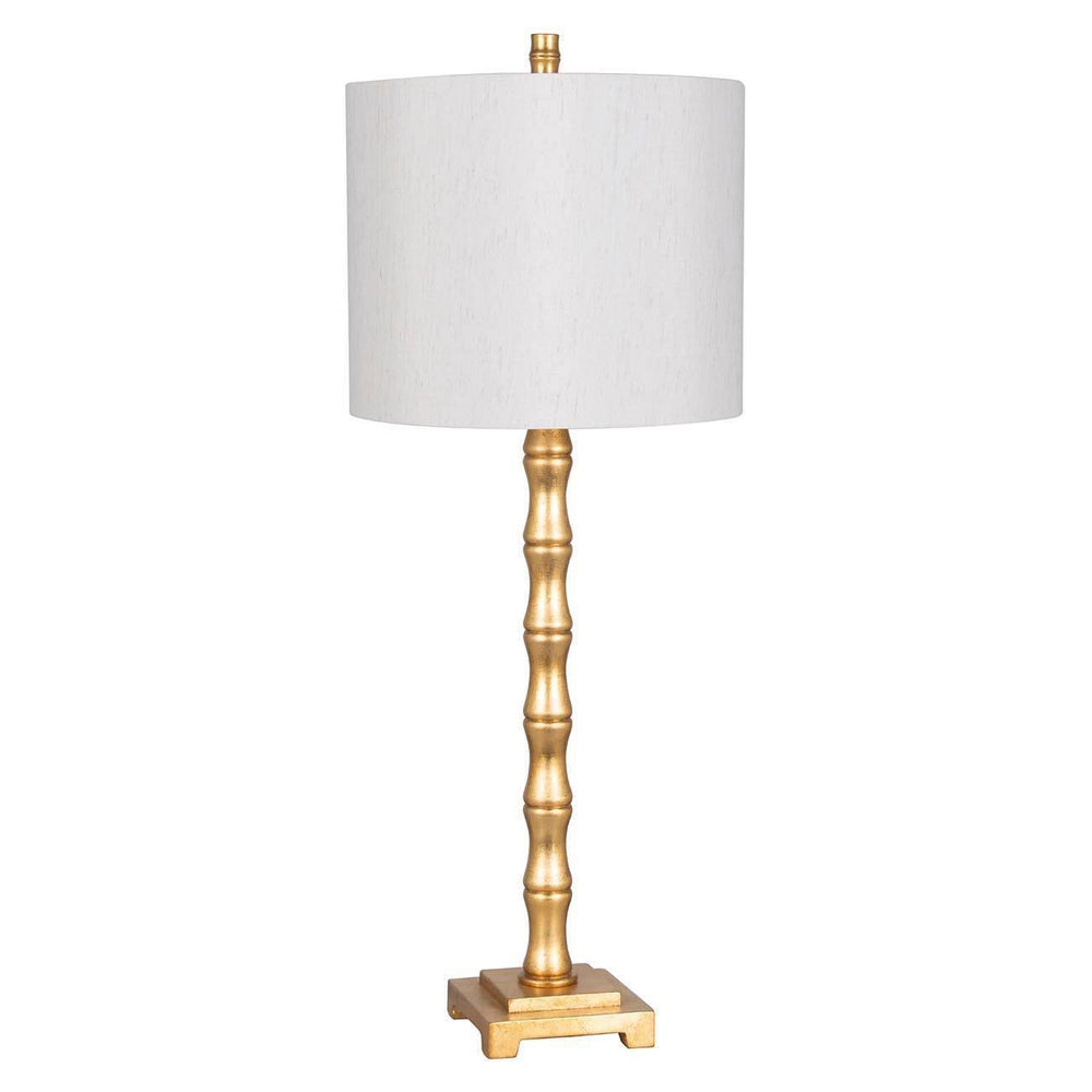 Large Bamboo Table Lamp (Includes LED Light Bulb) Brass